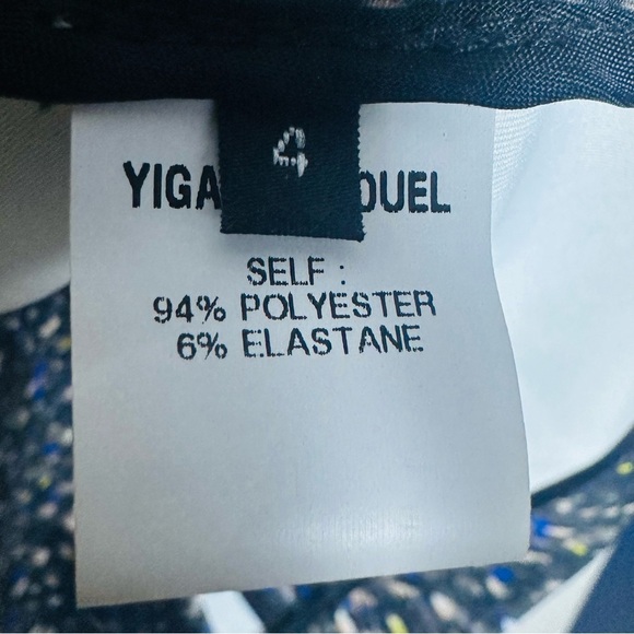 Yigal Azrouel - Speckled Multi Print Zippered Sheath Dress Sz 4 Sleeveless - Picture 9 of 13